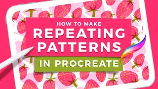 How to Make Repeating Patterns in Procreate [upl. by Roleat149]