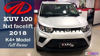 Mahindra Kuv 100 2018 k4 Plus Model InteriorExteriorFeatures Review and Walkaround [upl. by Chiarra]