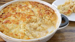 Cheesy Cauliflower Bake Recipe Cauliflower Cheese [upl. by Hachmin]