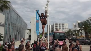 Behind the scenes at Daytona College Nationals with Navarro Cheer Part 2 [upl. by Rocco128]