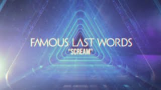 Famous Last Words  Scream Official Video [upl. by Beutler]