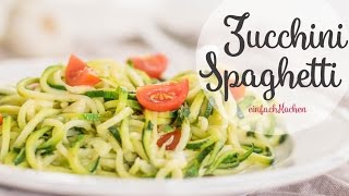 ZucchiniSpaghetti selber machen  einfachKochen [upl. by Elery215]