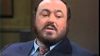 Luciano Pavarotti on Letterman October 26 1982 [upl. by Cohbath]