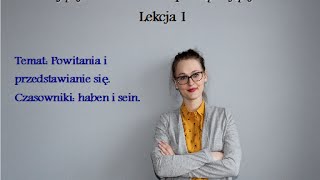 Niemiecki dla początkujących  lekcja 1  PRZEDSTAWIANIE SIĘ POWITANIA [upl. by Norat]