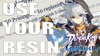 Beginner Guide To Using Resin  Genshin Impact [upl. by Allred]