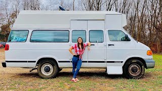 VANLIFE  Fearless Solo Woman Full Time Living in a DIY Camper Van [upl. by Gnof]