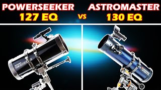 Celestron PowerSeeker 127 EQ vs Celestron AstroMaster 130 EQ  Telescope review [upl. by Eidnil]