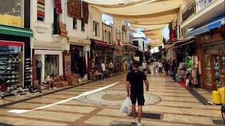 Bodrum Bazaar Çarşı Turkey  Walking Tour [upl. by Morganica]