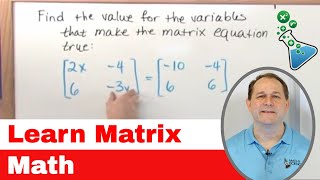 1  Intro To Matrix Math Matrix Algebra Tutor  Learn how to Calculate with Matrices [upl. by Rafaelle308]