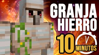 GRANJA DE HIERRO EN 10 MINUTOS  Tutorial Minecraft 119 [upl. by Stoller663]