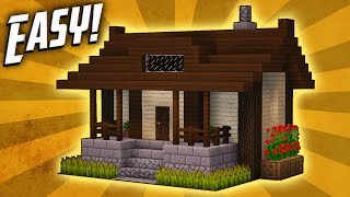 Minecraft How To Build A Small Survival House Tutorial 5 [upl. by Dayiz740]