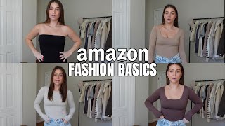 AMAZON FASHION BASICS TRY ON HAUL [upl. by Megan]