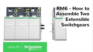 RM6  How to Assemble Two Extensible Switchgear  Schneider Electric [upl. by Enamrej]