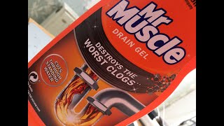 Mr Muscle Drain Gel Review Does Sink unblocker really work in 5 Minutes [upl. by Oenire536]