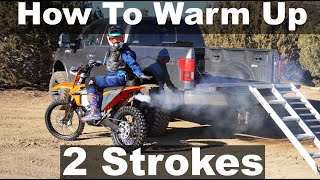 How To Warm Up a 2 Stroke Dirt Bike  Are you doing this WRONG [upl. by Oilcareh]