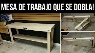 Cómo Construir Una Mesa De Trabajo Que Se Dobla [upl. by Eah]