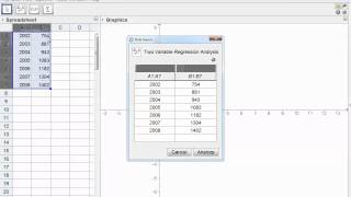 GeoGebra Tutorial Statistics Scatter plots [upl. by Ativet]