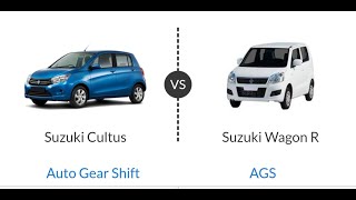 Suzuki Wagon R VXL AGS VS Suzuki Cultus VXL AGS COMPARISON [upl. by Royall]