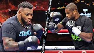 Daniel Dubois vs Jarrell Miller • MEDIA WORKOUT COMPARISON [upl. by Enoved]