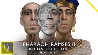 PHARAOH RAMSES II FACIAL RECONSTRUCTION FROM MUMMY [upl. by Kirima]