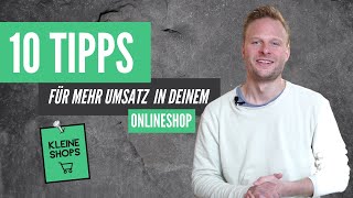 Onlineshop 10 Tipps für mehr Umsatz 13 kleine Shops [upl. by Mas473]