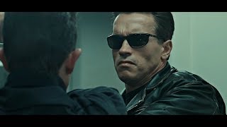 Terminator 2 T800 vs T1000 First Meet [upl. by Eillom294]