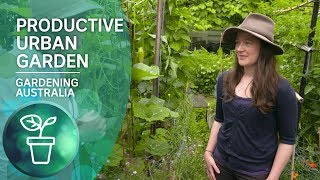 A highly productive smallscale urban garden  Urban Farming  Gardening Australia [upl. by Eninej]