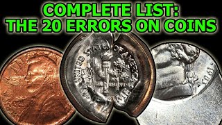 The 20 Types Of Errors On Coins – Complete Overview of Physical Error Coinage [upl. by Anisamot]