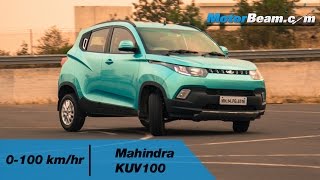 Mahindra KUV100 Petrol amp Diesel 0100 kmhr  MotorBeam [upl. by Nehr343]