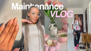 MAINTENANCE VLOG✨  hair nails lashes  eyebrows [upl. by Leodora327]