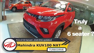 Mahindra KUV 100 NXT K8 Variant 2020  Top model  BS6 updated  Mini SUV  Petrol  KUV100 [upl. by Schreib]