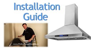 DIY How to Install a Wall Mount Range Hood  PLJW 129 [upl. by Aicertap]