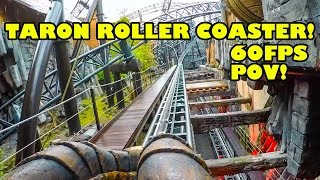 Taron Roller Coaster AWESOME 60FPS HD Front Seat POV Phantasialand Germany [upl. by Neetsirhc345]