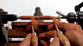 Woodturning for Beginners How to Turn a Pen  Glass Impressions [upl. by Winther755]