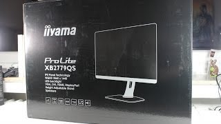 Iiyama Prolite XB2779QS 27 Inch Monitor Unboxing amp First Look [upl. by Itin976]