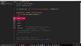 Node JS Tutorial for Beginners 14  Readable Streams [upl. by Angelle441]