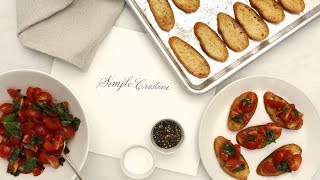 SimpleToMake Crostini Martha Stewart [upl. by Ydnil]