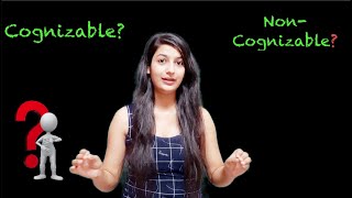 What are Cognizable amp NonCognizable Offences [upl. by Metzgar357]