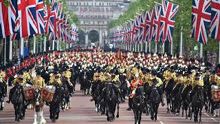 FAMOUS BRITISH MARCHES  BLACK DYKE BAND Massed Band [upl. by Rma]