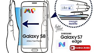 Activar Función Deslizar para Capturar y Realizar Captura de Pantalla Samsung S8 Android 7 Nougat [upl. by Gairc225]