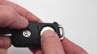 VW key remote fob battery change  quotHow toquot [upl. by Serra]