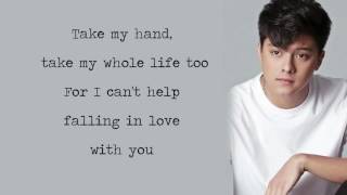 Daniel Padilla  Cant Help Falling In Love With You Lyrics [upl. by Eural]