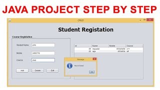 Java Simple Project step by step using mysql database [upl. by Holland]