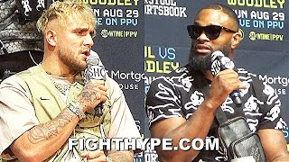 HIGHLIGHTS  HEATED JAKE PAUL VS TYRON WOODLEY TRASH TALK ROUND 2 PRESS CONFERENCE amp LA ENCOUNTER [upl. by Airda]