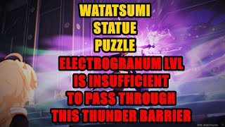 Watatsumi Statue Your Electrogranum Level is insufficient to pass through this Thunder Barrier [upl. by Sinnard558]