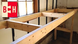 DIY Workbench  Simple design from 2x4s [upl. by Drapehs]