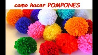 Cómo hacer pompones muy fácil  Ronycreativa [upl. by Shawnee]