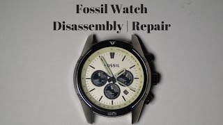 Fossil Watch Disassembly  Repair [upl. by Elatnahc334]