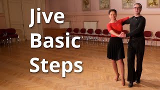 Jive Basic Steps  Dance Routine and Figures [upl. by Enibas]