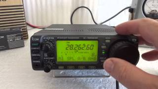 Icom IC 706MKIIG ham radio demonstration [upl. by Rutan]